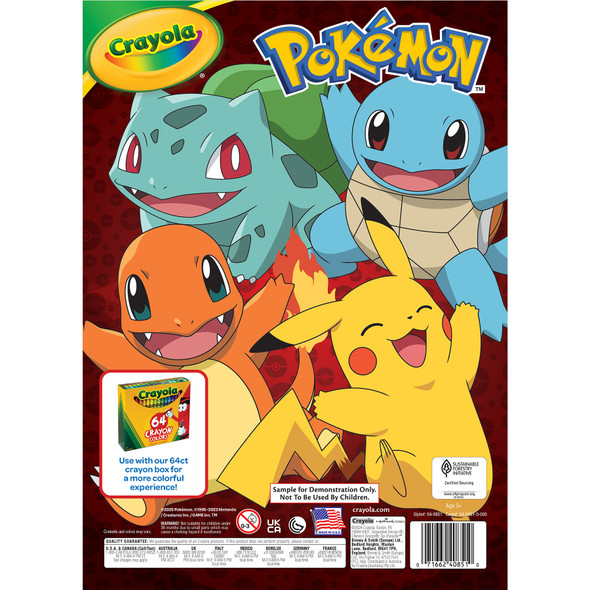 Pokémon Coloring Book, 288 Coloring Pages, Pack of 3