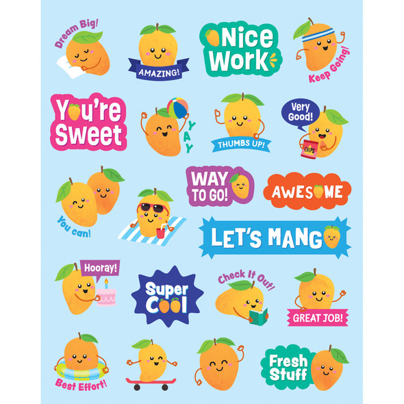 Mango Smelly Stickers, 126 Per Pack, 6 Packs