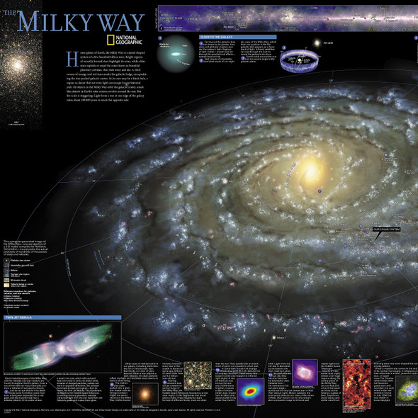 The Milky Way Map, Laminated, 31.25" x 20.25" The Milky Way Map, Laminated, 31.25" x 20.25"