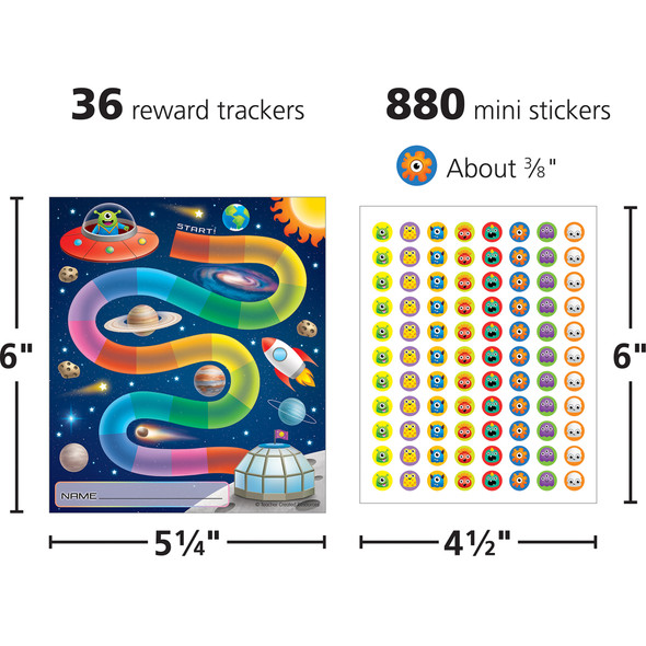 Out of this World Reward Trackers with Stickers, 3 Packs