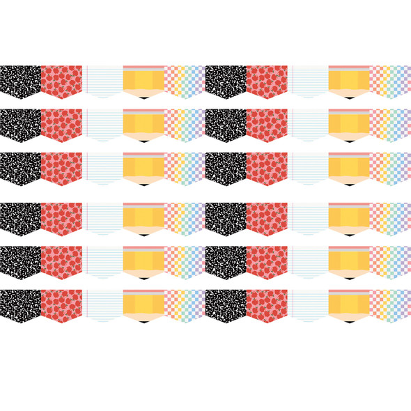 Cool for School Die-Cut Border Trim, 35 Feet Per Pack, 6 Packs