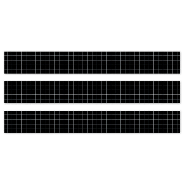 Core Decor Window Pane on Black EZ Border, Bulletin Board Border, 48 Feet Per Pack, 3 Packs