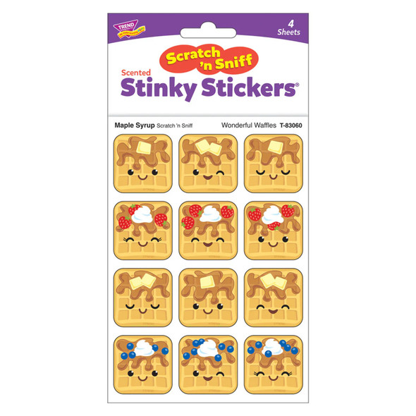 Wonderful Waffles, Maple Syrup Scent Scratch 'n Sniff Stinky Stickers®, 48 Per Pack, 6 Packs Wonderful Waffles, Maple Syrup Scent Scratch 'n Sniff Stinky Stickers®, 48 Per Pack, 6 Packs