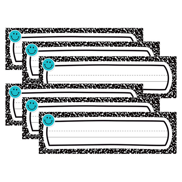 Cool for School Flat Name Plates, 36 Per Pack, 6 Packs