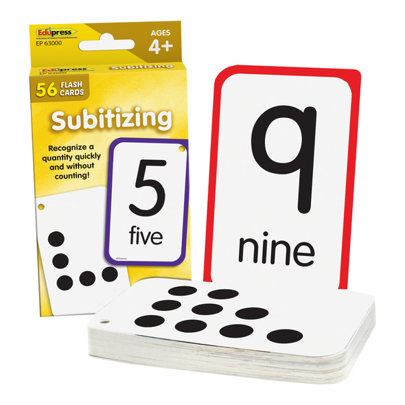Subitizing Flash Cards, 56 Per Pack, 6 Packs