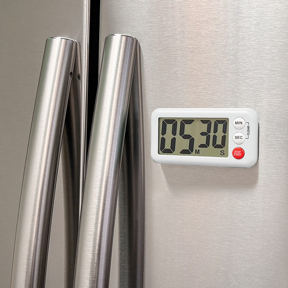 Magnetic Digital Classroom Timer, White, Pack of 3