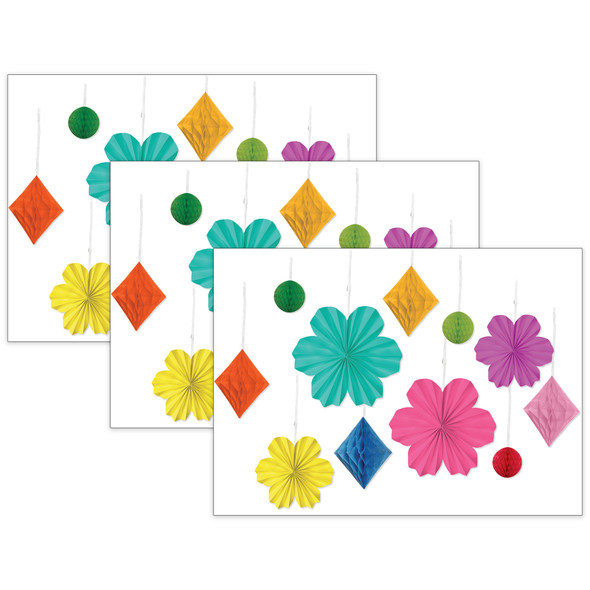 Happily Ever Elementary Retro Remix Flowers and Twinkles Dimensional Accents, 3 Packs