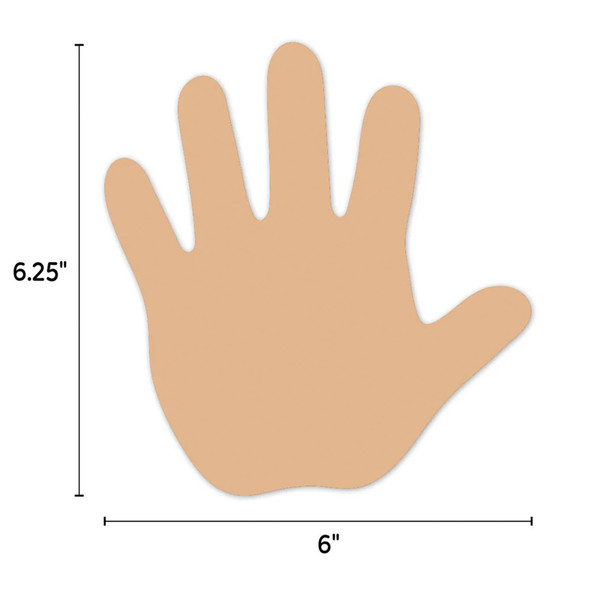Multicultural Hands 6" Designer Cut-Outs, 36 Per Pack, 3 Packs Multicultural Hands 6" Designer Cut-Outs, 36 Per Pack, 3 Packs