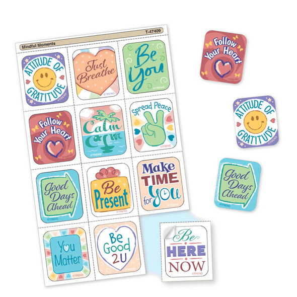 Mindful Moments Tear & Share Stickers™, 60 Per Pack, 6 Packs Mindful Moments Tear & Share Stickers™, 60 Per Pack, 6 Packs