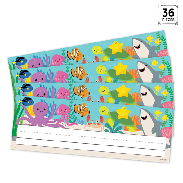Sea Friends Name Plates, 36 Per Pack, 3 Packs