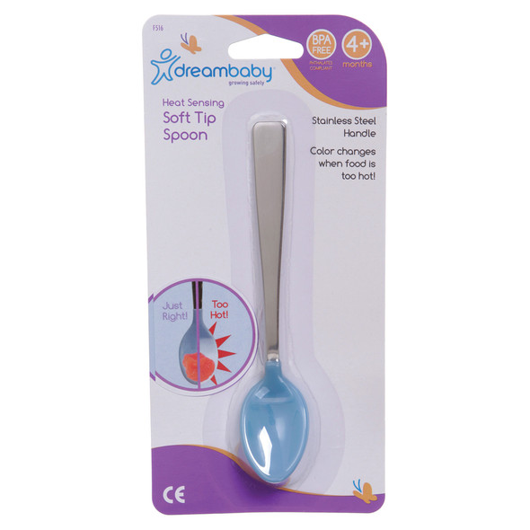 Color Changing Heat Sensing Soft Tip Spoon, Pack of 6