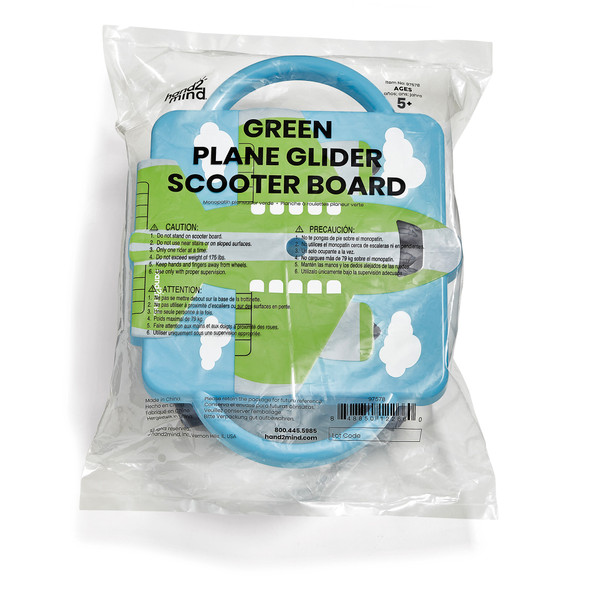 Plane Glider Scooter Board, Green Plane Glider Scooter Board, Green