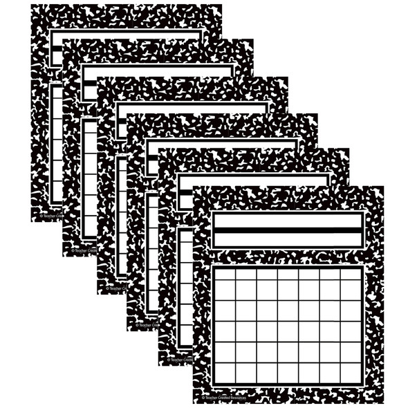 Cool for School Composition Incentive Charts, 36 Per Pack, 6 Packs