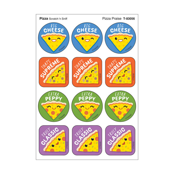 Pizza Praise, Pizza Scent Scratch 'n Sniff Stinky Stickers®, 48 Per Pack, 6 Packs