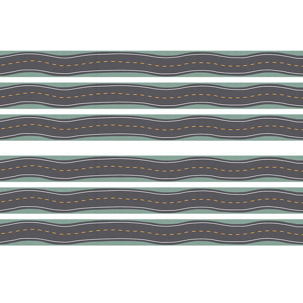 Road Trip Straight Border Trim, 35 Feet Per Pack, 6 Packs