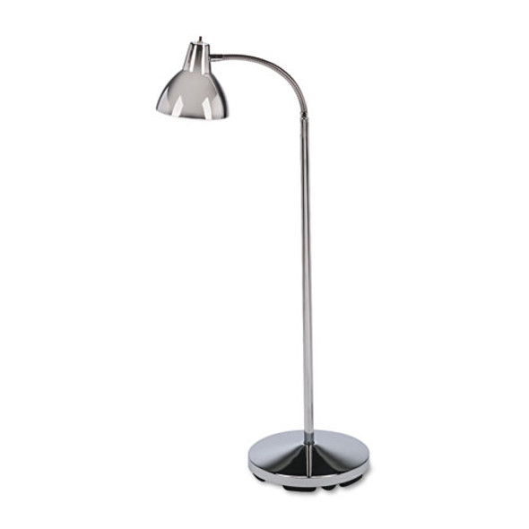 Classic Incandescent Exam Lamp, Three Prong, 10w x 10d x 74h, Stainless Steel