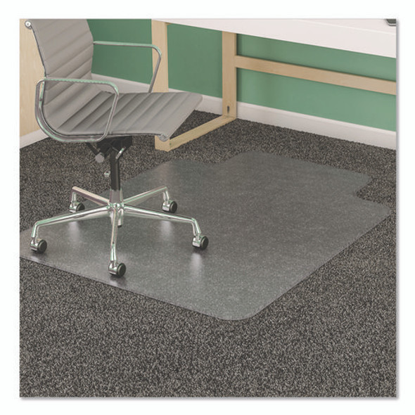 SuperMat Frequent Use Chair Mat, Med Pile Carpet, Roll, 36 x 48, Lipped, Clear