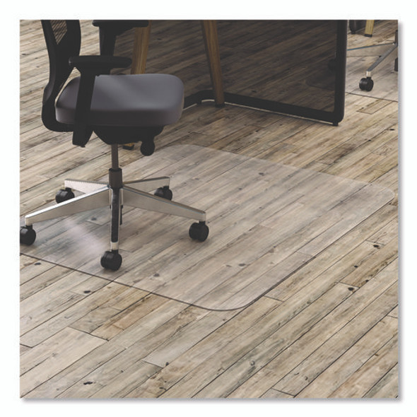 All Day Use Chair Mat - Hard Floors, 46 x 60, Rectangle, Clear