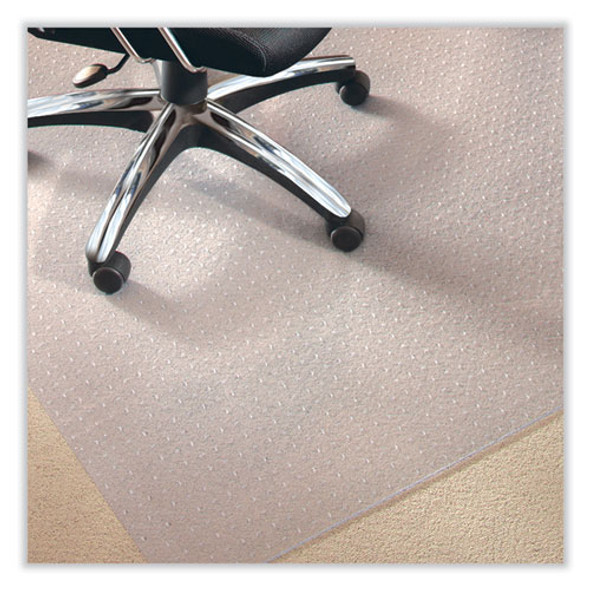 EverLife Chair Mat for Medium Pile Carpet, 48 x 96, Clear