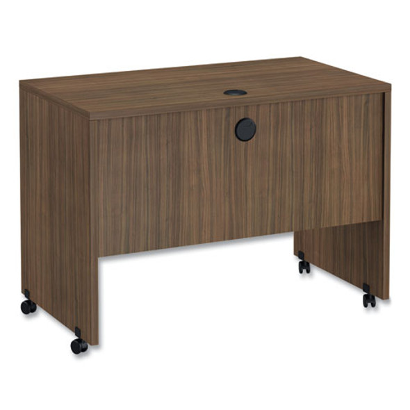Alera Valencia Series Mobile Workstation Desk, 41.38" x 23.63" x 30", Modern Walnut