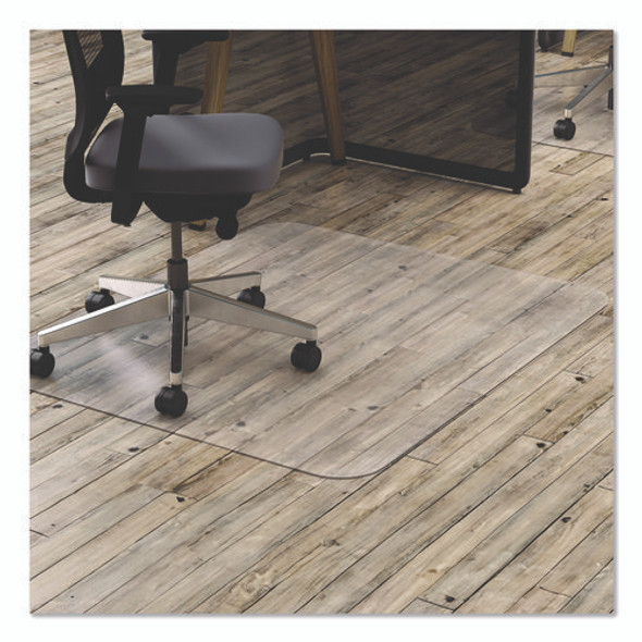 All Day Use Chair Mat - Hard Floors, 36 x 48, Rectangular, Clear