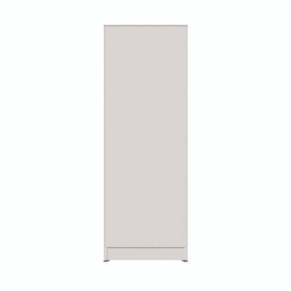 Three-Shelf Narrow-Footprint Bookcase, 15.75" x 11.42" x 44.33", White