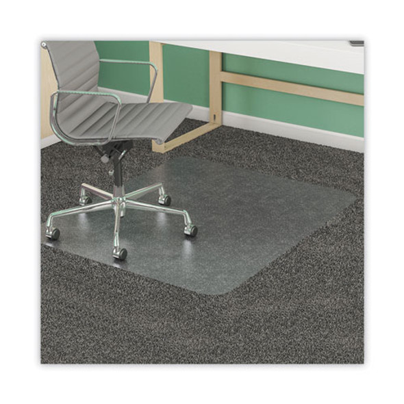 SuperMat Frequent Use Chair Mat for Medium Pile Carpet, 36 x 48, Rectangular, Clear