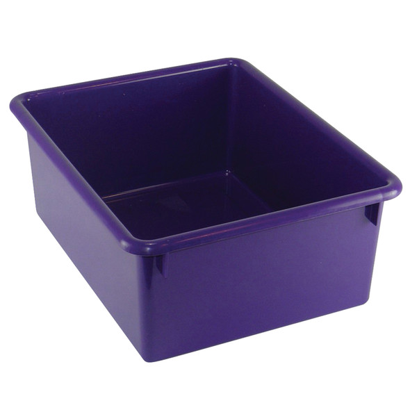 Stowaway® 5" Letter Box no Lid, Purple, Pack of 3 Stowaway® 5" Letter Box no Lid, Purple, Pack of 3