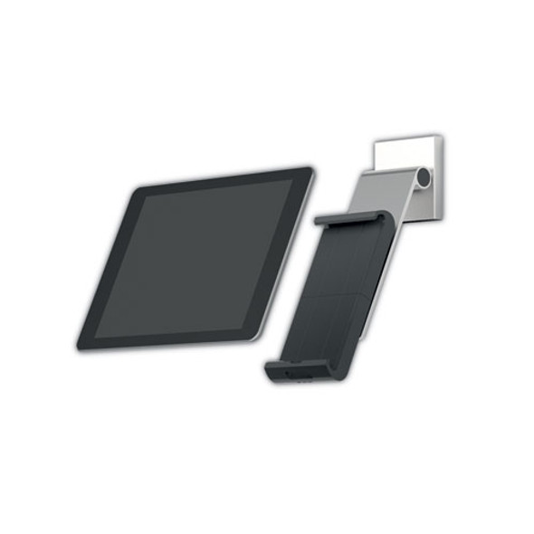 Mountable Tablet Holder, Silver/Charcoal Gray