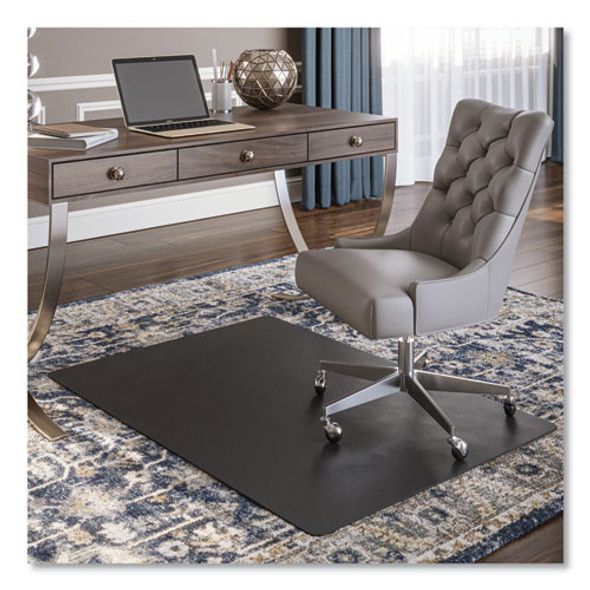 EconoMat Carpet Chair Mat, Rectangular, 36 x 48, Black