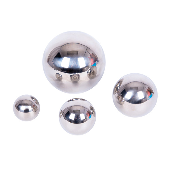 Sensory Reflective Balls - Silver - Set of 4 Sensory Reflective Balls - Silver - Set of 4