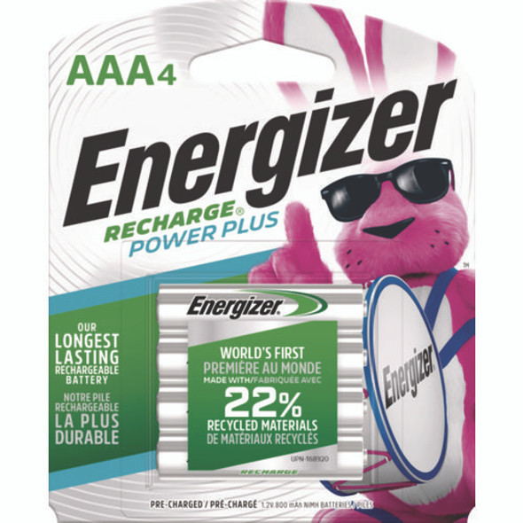 NiMH Rechargeable AAA Batteries, 1.2 V, 4/Pack