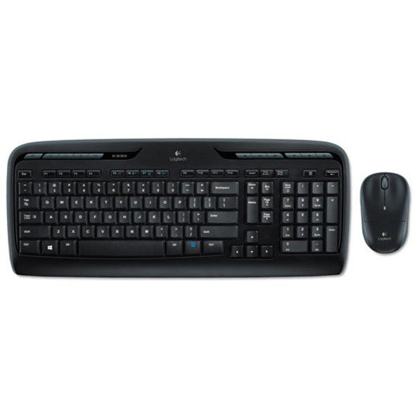 MK320 Wireless Keyboard + Mouse Combo, 2.4 GHz Frequency/30 ft Wireless Range, Black