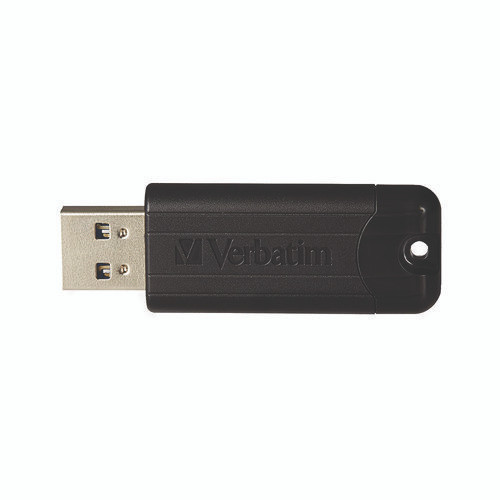PinStripe USB 3.2 Flash Drive, 256 GB, Black
