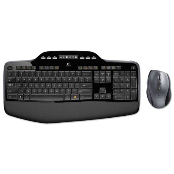 MK710 Wireless Keyboard + Mouse Combo, 2.4 GHz Frequency/30 ft Wireless Range, Black