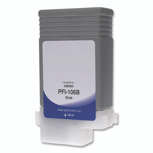 Compatible Blue Ink, Replacement for PFI-106 (6629B001AA), 130 mL