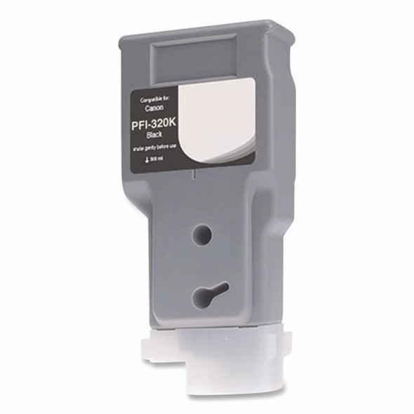 Compatible Black Ink, Replacement for PFI-320 (PFI-320BK), 330 mL