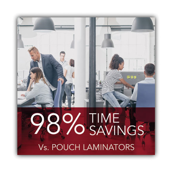 Foton 30 Automated Pouch-Free Laminator, Two Rollers, 1" Max Document Width, 5 mil Max Document Thickness