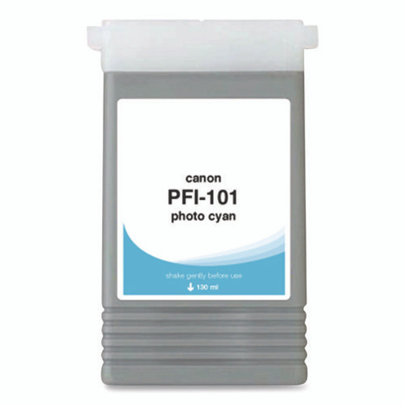 Compatible Photo Cyan Ink, Replacement for PFI-101 (0887B001AA), 130 mL