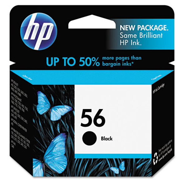 HP 56, (C6656AN) Black Original Ink Cartridge