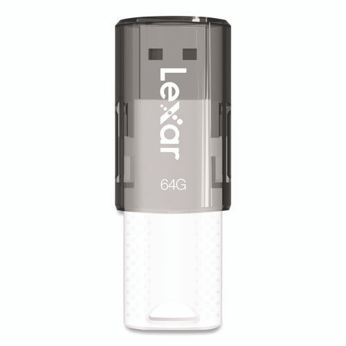 JumpDrive S60 USB 2.0 Flash Drive, 64 GB, Gray/White, 3/Pack