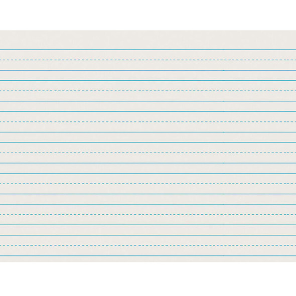 Newsprint Handwriting Paper, Skip-A-Line, Grade 2, 3/4" x 3/8" x 3/8" Ruled Long, 11" x 8-1/2", 500 Sheets Per Pack, 3 Packs