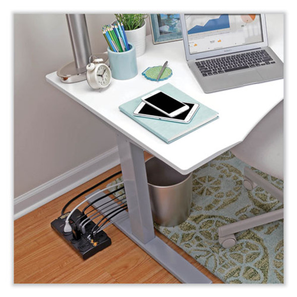 Protect It! Surge Protector, 8 AC Outlets, 10 ft Cord, 3,240 J, Black