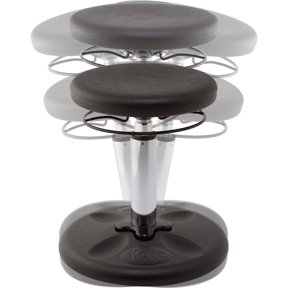 Kids Adjustable Standard Wobble Chair 14-19", Black