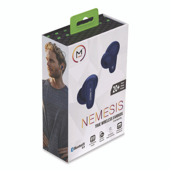 Nemesis True Wireless Earbuds, Blue