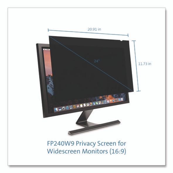 Anti-Glare Reversible Privacy Screen for 24" Widescreen Flat Panel Monitor, 16:9 Aspect Ratio