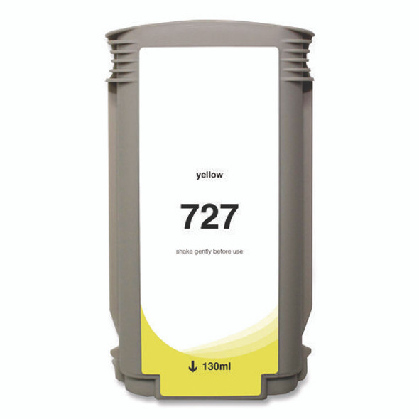 Compatible Yellow Ink, Replacement for 727 (B3P21A), 130 mL