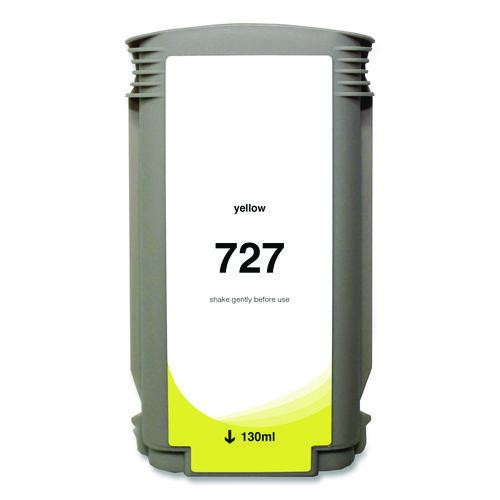 Compatible Yellow Ink, Replacement for 727 (B3P21A), 130 mL