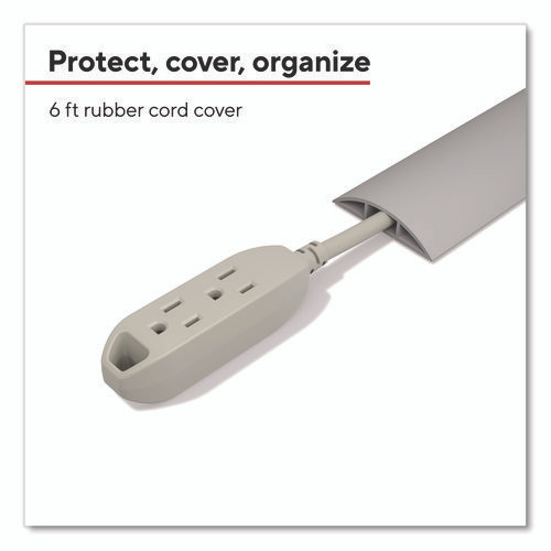 Cord Cover, 6 ft Long, Gray