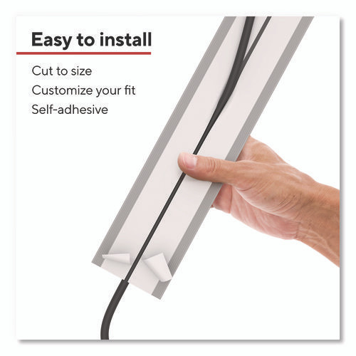 Cord Cover, 6 ft Long, Gray